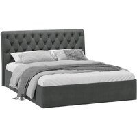 Кровать Трия Скарлет 160x200 (велюр графит) — Chaika Market