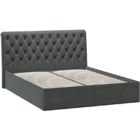 Кровать Трия Скарлет 160x200 (велюр графит) - Изображение №2 — Chaika Market