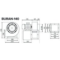 Радиальный вентилятор ERA Pro Buran 140 2K M L - Изображение №2 — Chaika Market