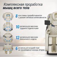 Массажное кресло Unix Med Amelia (beige) - Изображение №4 — Chaika Market