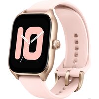 Умные часы Amazfit GTS 4 (золотистый, с розовым ремешком из фторэластомера) — Chaika Market
