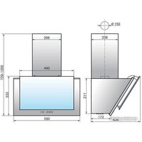 Кухонная вытяжка Elikor РУБИН 60П-1000-Е4Д 221386 (черный) - Изображение №2 — Chaika Market