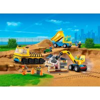 Конструктор LEGO City 60391 Строительные машины и кран с шаром для сноса - Изображение №2 — Chaika Market