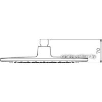 Верхний душ AM.PM F0580000 - Изображение №3 — Chaika Market