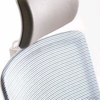 Офисное кресло Bestuhl S30 White Pl с подголовником и рег. подлокотником (черная сетка/серая ткань) - Изображение №8 — Chaika Market