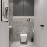 Унитаз подвесной Lauter Square 214903 + GROHE Rapid SL 38721001 (овальная, хром) - Изображение №16 — Chaika Market