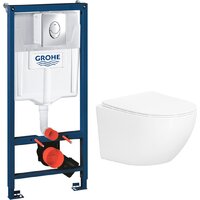 Унитаз подвесной Lauter Sulzdorf + GROHE Rapid SL 38721001 (белый с микролифтом) — Chaika Market