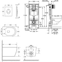 Унитаз подвесной Lauter Sulzdorf + GROHE Rapid SL 38721001 (белый с микролифтом) - Изображение №20 — Chaika Market
