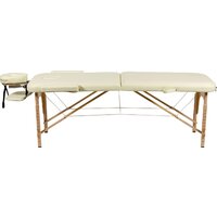 Массажный стол Atlas Sport складной 2-с 60 см деревянный (бежевый) - Изображение №2 — Chaika Market