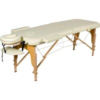 Массажный стол Atlas Sport складной 2-с 60 см деревянный (бежевый) — Chaika Market