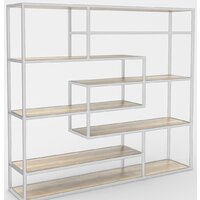 Стеллаж Hype Mebel Зиг-Заг 170x150 (белый/древесина белая) — Chaika Market