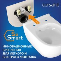 Унитаз подвесной Cersanit City Smart CO DPL EO Slim + Link PRO 68306 (с кнопкой Twins хром глянцевый) - Изображение №14 — Chaika Market