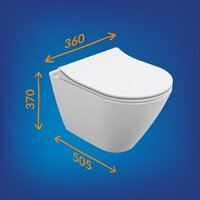 Унитаз подвесной Cersanit City Smart CO DPL EO Slim + Link PRO 68306 (с кнопкой Twins хром глянцевый) - Изображение №17 — Chaika Market