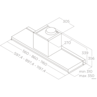 Кухонная вытяжка Elica Lever IX/A/86 PRF0160152 - Изображение №3 — Chaika Market
