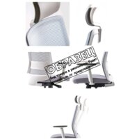 Офисное кресло Bestuhl S30 White Pl без подголовника и рег. подлокотником (черная сетка/серая ткань) - Изображение №12 — Chaika Market