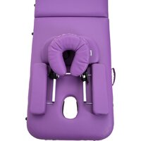 Массажный стол Atlas Sport складной 2-с 60 см деревянный (фиолетовый) - Изображение №3 — Chaika Market