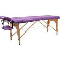 Массажный стол Atlas Sport складной 2-с 60 см деревянный (фиолетовый) — Chaika Market