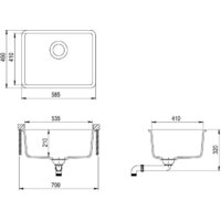 Кухонная мойка Aquasanita Arca SQA102W (alumetallic 202) - Изображение №2 — Chaika Market