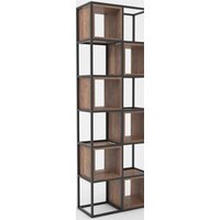 Стеллаж Hype Mebel Грос-2 70x175 (черный/дуб галифакс олово) — Chaika Market