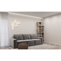 Стеллаж Hype Mebel Грос-2 70x175 (черный/дуб галифакс олово) - Изображение №3 — Chaika Market