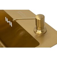 Кухонная мойка ARFEKA Eco AR мойка 450*500, коландер, дозатор Gold - Изображение №5 — Chaika Market