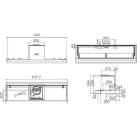 Кухонная вытяжка Elica Lever IX/A/56 PRF0160153 - Изображение №5 — Chaika Market