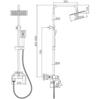Душевая система  Ledeme L2478 - Изображение №2 — Chaika Market