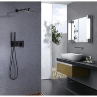 Душевая система  Abber Daheim AF8218B (черный матовый) - Изображение №2 — Chaika Market