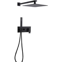 Душевая система  Abber Daheim AF8218B (черный матовый) — Chaika Market